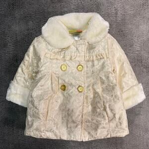 Vintage Penelope Mack Girls Fur Lined Coat